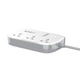 Сетевой фильтр удлинитель 3 розетки с 4 USB 2м с защитой с заземлением Ldnio 2500W 10A WiFi Белый (SCW3451) - изображение 7