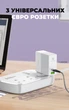 Сетевой фильтр удлинитель 3 розетки с 4 USB 2м с защитой с заземлением Ldnio 2500W 10A WiFi Белый (SCW3451) - изображение 11