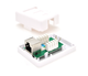 Розетка RITAR FTP 8P8C 1 порт RJ45 Cat-6, накладна біла Q300 - зображення 2