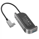 USB-хаб Baseus Bend Angle No.7 Multifunctional Type-C Converter Dark Gray - зображення 1