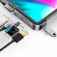 USB-хаб Baseus Bend Angle No.7 Multifunctional Type-C Converter Dark Gray - зображення 2