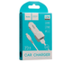 Автомобильное зарядное устройство Hoco Z23 grand style dual-port car charger with Lightning 2USB 2.4A White - изображение 2