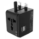 Мережевий фільтр XO WL01 charger може бути використаний для всіх країн для UK, EU, US Black - зображення 4