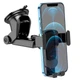 Холдер Hoco CA104 vertical and horizontal telescopic gravity vehicle holder Black Metal Gray - изображение 4