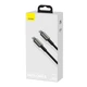 Кабель Baseus Tungsten Gold Fast Charging Data Cable Type-C to Type-C 100W 1m Black (CATWJ-01) - изображение 3