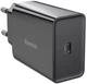 Сетевое зарядное устройство Baseus Speed Mini Quick Charger 1C 20W EU Black (CCFS-SN01) - изображение 2