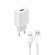 СЗУ XO L99 (EU) 2.4A Home charger with TYPE-C cable (NB103) White - изображение 1