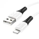 Кабель Hoco X82 iP silicone charging data cable White - зображення 1