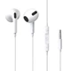 Навушники Baseus Encok 3.5mm lateral in-ear Wired Earphone H17 White - зображення 1