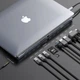 USB-хаб Baseus Enjoyment Series Type-C Notebook (PD/HDMI*2/VGA/RJ45/SD/TF/USB*3/Adapter) Dark Gray - изображение 2
