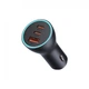 АЗП Baseus Golden Contactor Pro Triple Fast Charger Car Charger 65W U + C + C Dark Gray - зображення 1