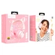 Наушники Hoco W36 Cat ear headphones with mic Pink - изображение 2