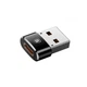 Адаптер Baseus Exquisite USB Male to Type-C Female Adapter Converter Black - изображение 1