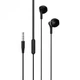 Наушники XO EP39 3.5mm Half In-ear Earphone 1.15M Black - изображение 1
