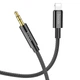 Кабель Hoco AUX UPA19 digital audio conversion cable Lightning Black - изображение 1