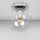 Люстра стельова лофт Light House LS-18638F-1 CR+CL хром, прозорий плафон - зображення 1
