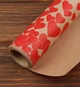 Подарочная бумага для упаковки "Hearts", 8 м*70 см., крафт - изображение 1