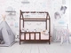 Дитяче ліжко будиночок Монтессорі BUSY WOOD на ніжках Модель 2 160x80 см темне дерево - зображення 10