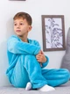 Детская теплая пижама для мальчика Носи своє 6079-034-4 110 см Голубая (p-5455-92594) (p-5455-92594) - изображение 1