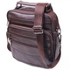 Практична чоловіча шкіряна сумка VINTAGE 21274 Bag з натуральної шкіри 20х23х7 см Коричневий - зображення 1