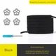 Эластичные плоские шнурки для обуви FASTLACES T36-3 Black - изображение 1