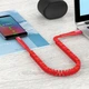 Кабель USB Hoco U78 Cotton USB - Micro USB 2.4A для зарядки и передачи данных 0.8-1.2м растягиваемая, тканевая оплетка - изображение 2