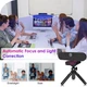 Веб-камера VIZOLINK 4K UHD із мікрофоном на штативі, автофокусом, захистом даних, Plug & Play, полем огляду 85°. - зображення 3