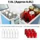 Автомобильный холодильник портативный от прикуривателя Box Cooler Car Freezer 7.5 л с режимом подогрева и ремнём для переноски Голубой - изображение 5
