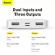 Павербанк 10000 mah 15W 3A PowerBank с быстрой зарядкой Baseus Bipow Digital Display Портативный аккумулятор внешний аккумулятор 2USB+Type-C (PPDML-I02) - изображение 13