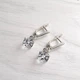 Набір прикрас Hand Made з прозорими кристалами Swarovski (ціна без ланцюжка) - зображення 4