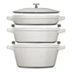 Набір посуду Staub Stackable 4 предмети білий (14552618) - зображення 1