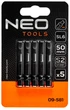 Біти Neo Tools , набір 5шт, 1/4', ударні, SL6х50мм, сталь S2 (09-581) - изображение 3