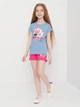 Детская футболка для девочки Disney Minnie WE1093 104 см Синяя (3609086626462) - изображение 3