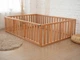 Детский деревянный манеж-кровать Монтессори BUSY WOOD напольная Модель 6.2 120x60 см Натуральное дерево - изображение 11