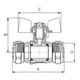 Кран кульовий Koer Wing 20x20 (KR.353) (LL1658) - зображення 4
