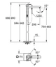 Підлоговий змішувач для ванни Grohe Eurocube (23672001) - зображення 2