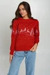 Різдвяний жіночий світшот Олені Red XXL | 52-54 UKRS-8829 UkrGlamour - изображение 1