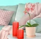 Набір свічок 4 шт. циліндр Bispol AURA Candles Червоні (sw50/4-030) - зображення 3