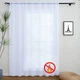 Тюль огнеустойчивая шифон вуаль с утяжелителем 600x260 см 1 шт Белый Готовый с Тасьмой - изображение 2
