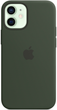 Панель Apple MagSafe Silicone Case для Apple iPhone 12 mini Cypress Green (MHKR3) - зображення 2