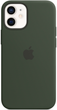 Панель Apple MagSafe Silicone Case для Apple iPhone 12 mini Cypress Green (MHKR3) - зображення 4