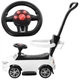Детская Каталка Толокар для малышей Bambi Racer M 3503B-1 BMW Белый звуковые и световые эффекты родительская ручка пластиковые колеса - изображение 3