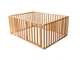 Детский деревянный манеж-кровать Монтессори BUSY WOOD напольный Модель 6.3 200х140 см Натуральное дерево - изображение 11