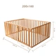Детский деревянный манеж-кровать Монтессори BUSY WOOD напольный Модель 6.3 200х160 см Натуральное дерево - изображение 13