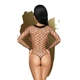 Боді Penthouse Scandalous XL Black, велика сітка, високий комір, довгі рукави - зображення 2
