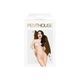Боді Penthouse Scandalous S/L White, велика сітка, високий комір, довгі рукави - зображення 3