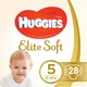 Підгузки Huggies Elite Soft 5 (15-22 кг) Jumbo 28 шт (5029053572611) (154326) - зображення 1