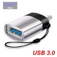 Адаптер перехідник OTG USB 3.0 Type-C Gray - изображение 1