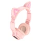 Навушники Bluetooth BOROFONE BO18 Cat ear Рожевий - изображение 3