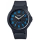 Наручний міцний годинник Casio MW-240-2B Чорний\Синій - зображення 1